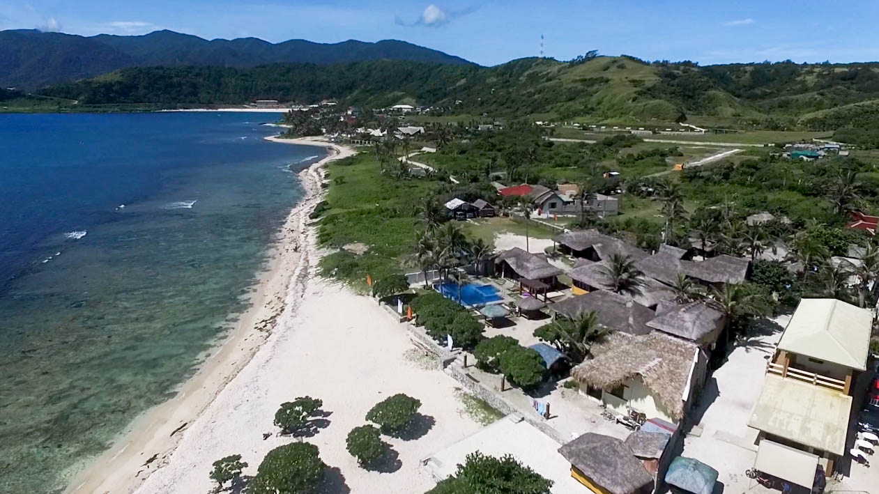 blue lagoon beach and twin islands in pagudpud ilocos norte philippines
